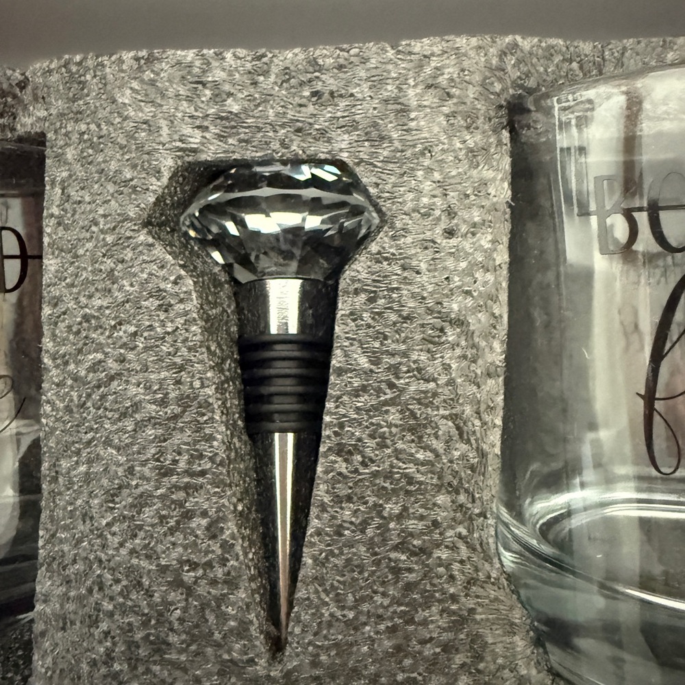 New In Box - Engagement Gift Drink Glasses - Picture 4 of 5